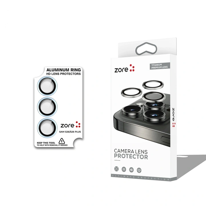 Galaxy S26 Plus Redclick CL-12 Premium Safir Parmak İzi Bırakmayan Anti-Reflective Kamera Lens Koruyucu