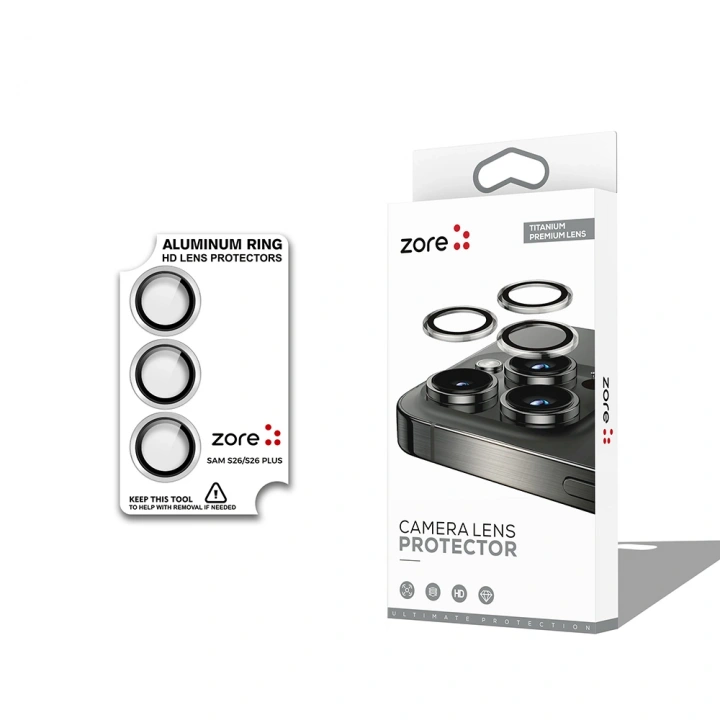 Galaxy S26 Plus Redclick CL-12 Premium Safir Parmak İzi Bırakmayan Anti-Reflective Kamera Lens Koruyucu
