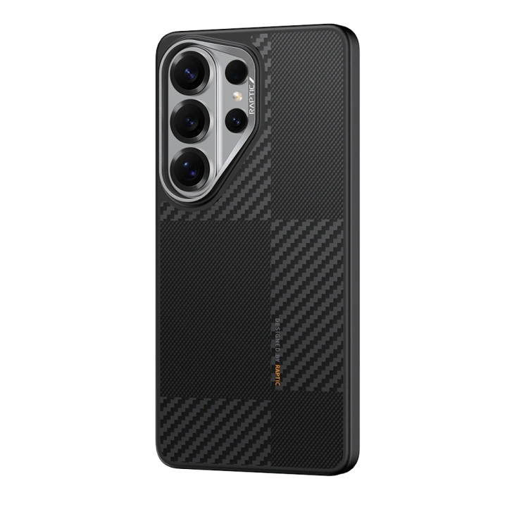 Galaxy S26 Ultra Kılıf M-safe Şarj Özellikli 600D Metal Kamera Çerçeveli Raptic Aramid Dual Serisi Kapak