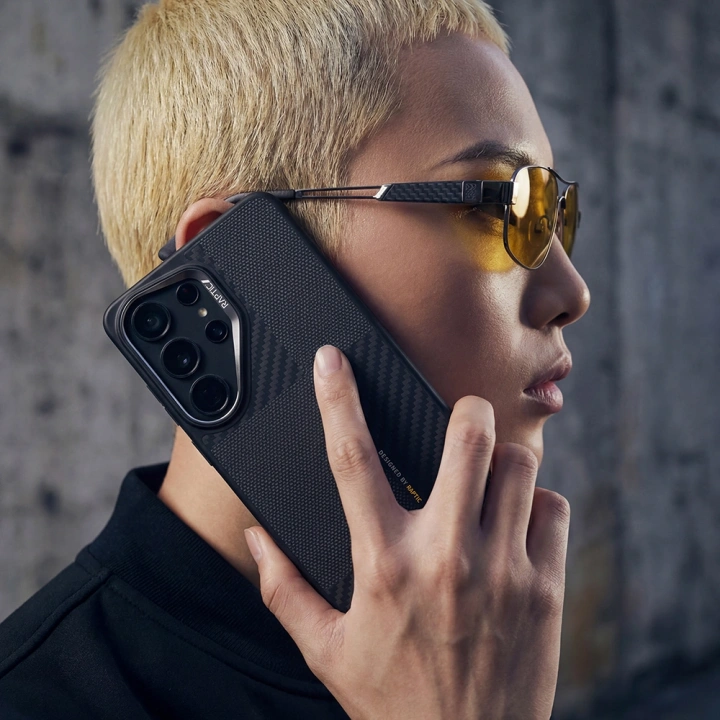 Galaxy S26 Ultra Kılıf M-safe Şarj Özellikli 600D Metal Kamera Çerçeveli Raptic Aramid Dual Serisi Kapak