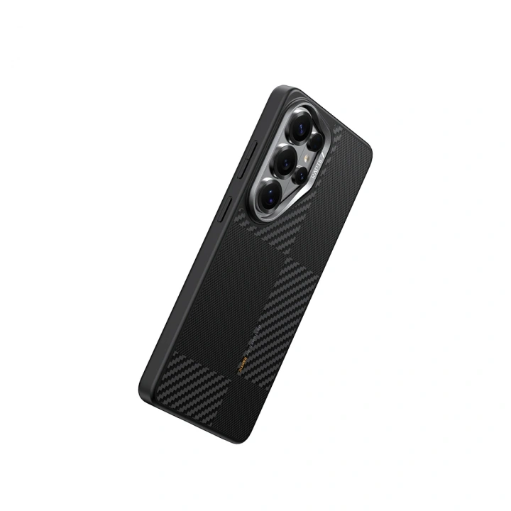 Galaxy S26 Ultra Kılıf M-safe Şarj Özellikli 600D Metal Kamera Çerçeveli Raptic Aramid Dual Serisi Kapak