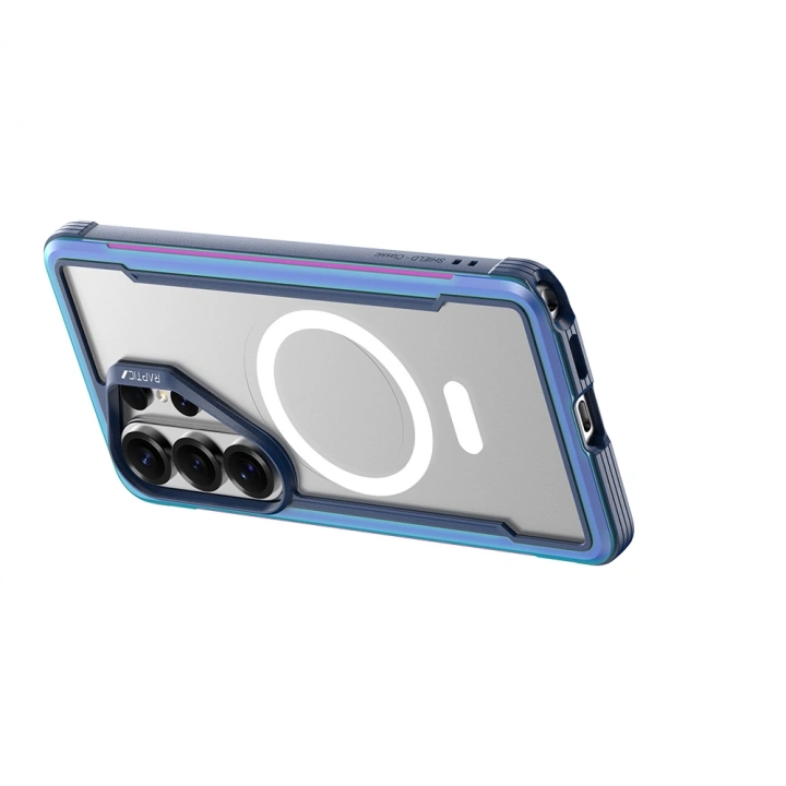 Galaxy S26 Ultra Kılıf M-safe Şarj Özellikli Airbagli Raptic Shield Serisi Şeffaf Arka Yüzey Kapak