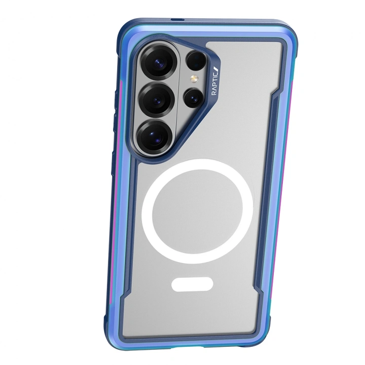 Galaxy S26 Ultra Kılıf M-safe Şarj Özellikli Airbagli Raptic Shield Serisi Şeffaf Arka Yüzey Kapak