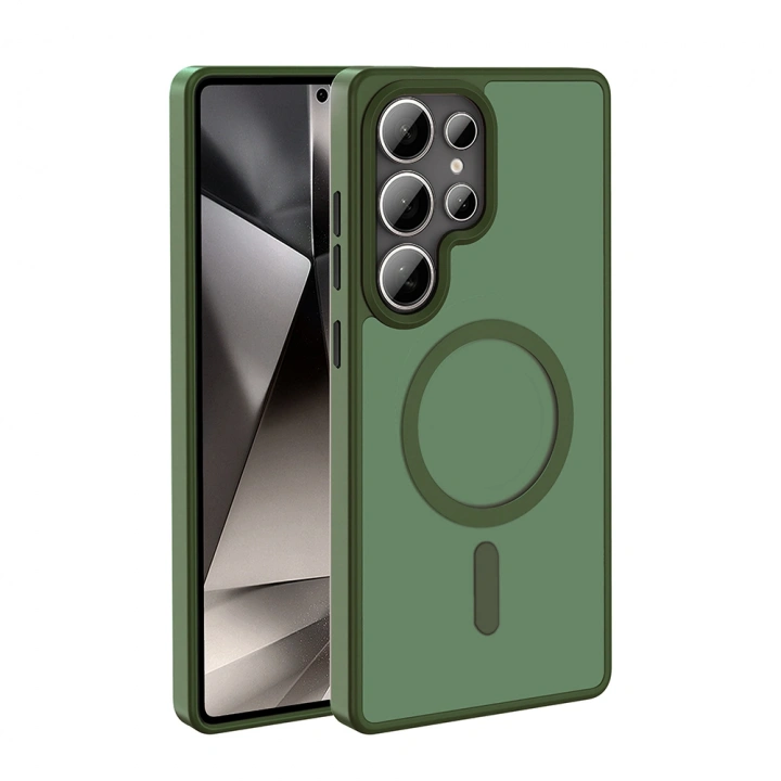 Galaxy S26 Ultra Kılıf M-safe Şarj Özellikli Mat Arka Yüzey Redclick Sio Kapak