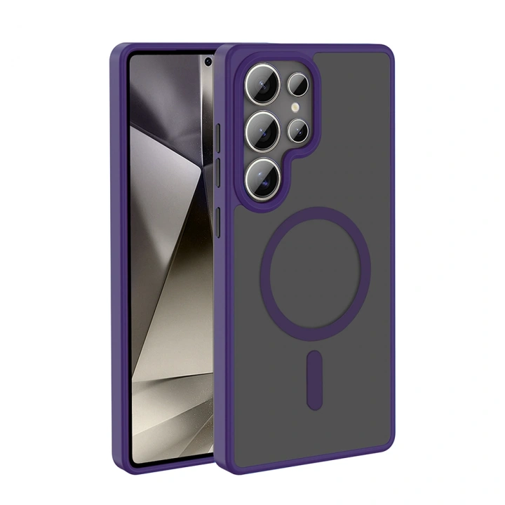 Galaxy S26 Ultra Kılıf M-safe Şarj Özellikli Mat Arka Yüzey Redclick Sio Kapak