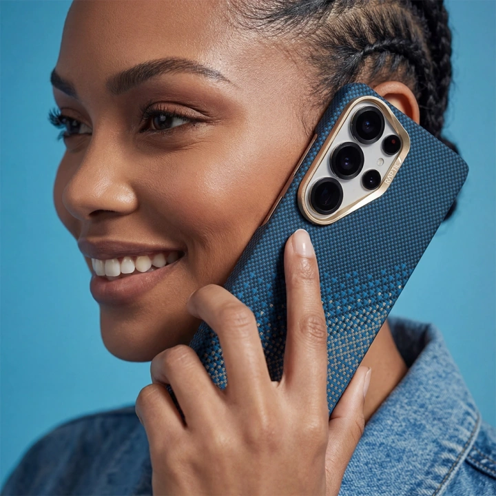 Galaxy S26 Ultra Kılıf M-safe Şarj Özellikli Raptic Aramid Skin Serisi Kapak