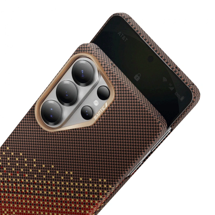 Galaxy S26 Ultra Kılıf M-safe Şarj Özellikli Raptic Aramid Skin Serisi Kapak