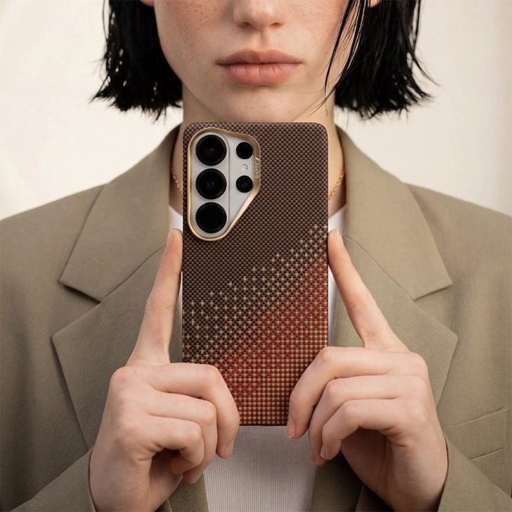 Galaxy S26 Ultra Kılıf M-safe Şarj Özellikli Raptic Aramid Skin Serisi Kapak