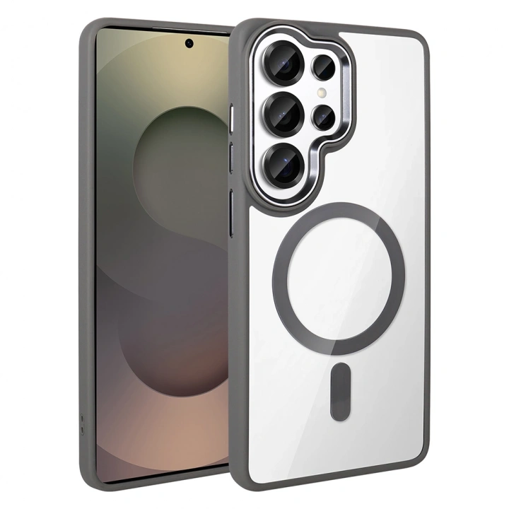 Galaxy S26 Ultra Kılıf M-safe Şarj Özellikli Redclick Krom M-safe Silikon Kapak