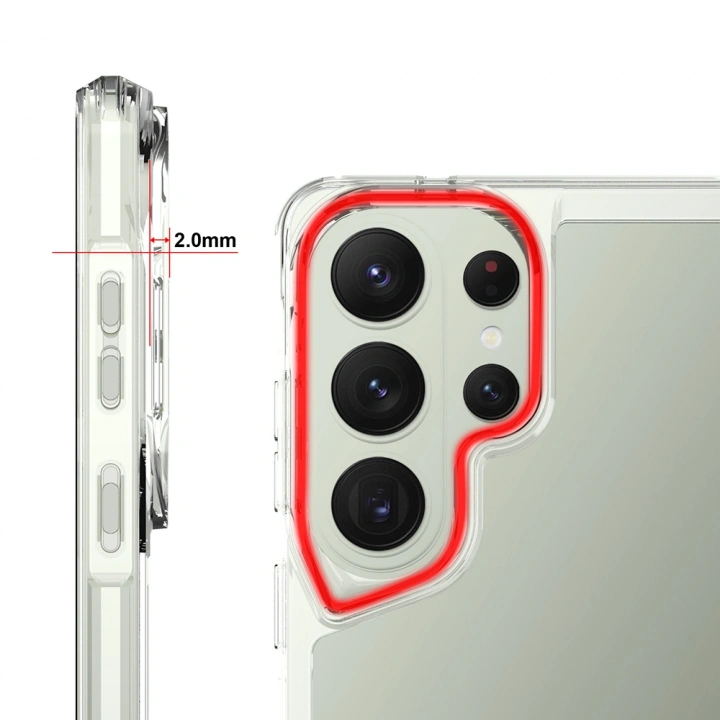 Galaxy S26 Ultra Kılıf Redclick T-Max Kapak