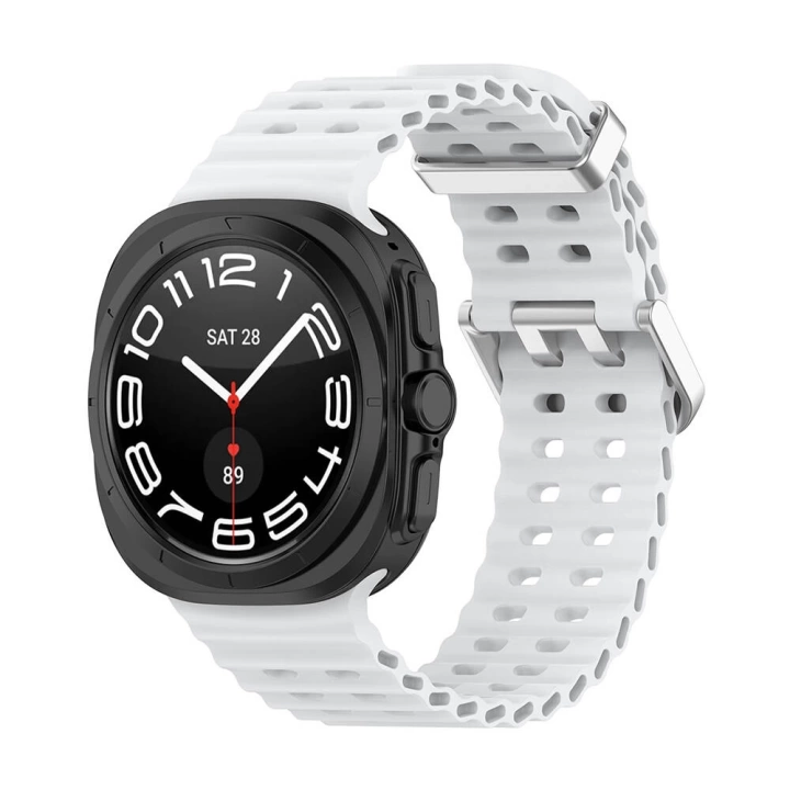 Galaxy Watch Ultra 47mm Redclick KRD-118 Tırtıklı Tasarım Silikon Kordon