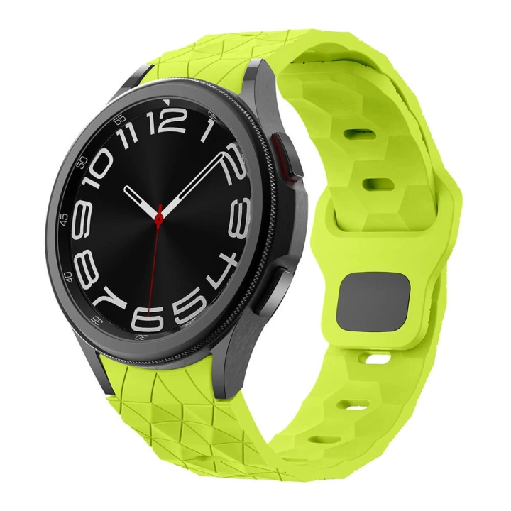 Galaxy Waych 5 44mm Redclick KRD-116 20mm Futbol Desenli Spor Tasarımlı Silikon Kordon