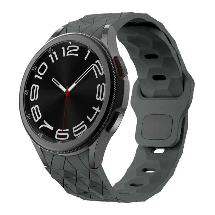 Galaxy Waych 5 44mm Redclick KRD-116 20mm Futbol Desenli Spor Tasarımlı Silikon Kordon