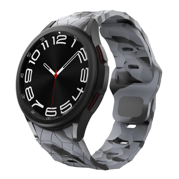 Galaxy Waych 5 44mm Redclick KRD-116 20mm Futbol Desenli Spor Tasarımlı Silikon Kordon