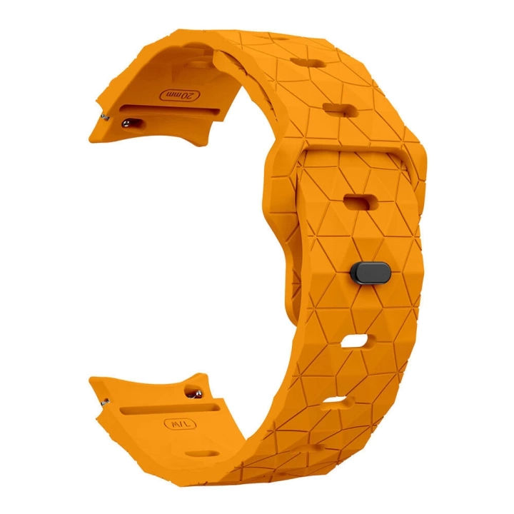 Galaxy Waych 5 44mm Redclick KRD-116 20mm Futbol Desenli Spor Tasarımlı Silikon Kordon