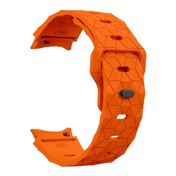 Galaxy Waych 5 44mm Redclick KRD-116 20mm Futbol Desenli Spor Tasarımlı Silikon Kordon