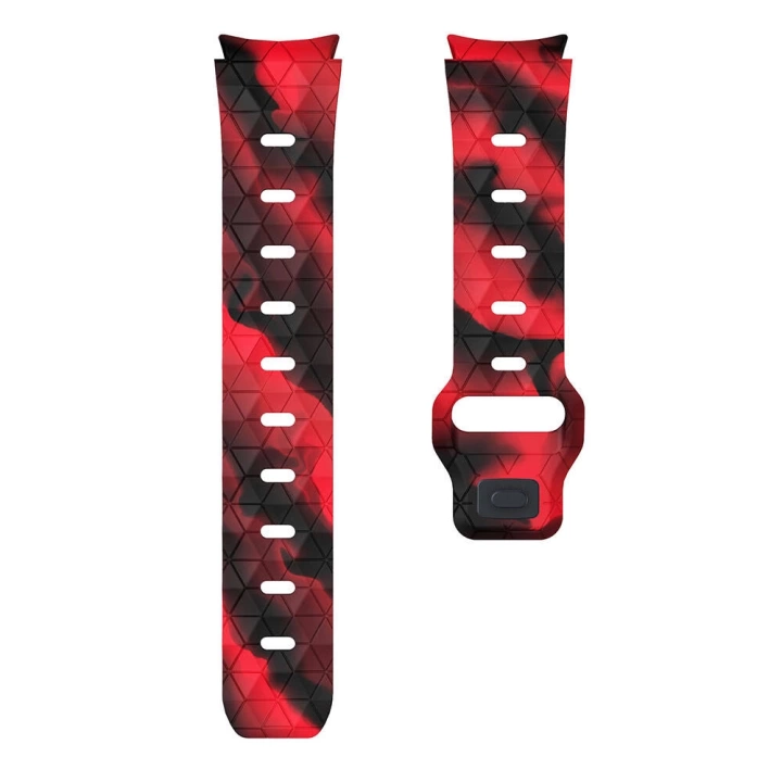 Galaxy Waych 5 44mm Redclick KRD-116 20mm Futbol Desenli Spor Tasarımlı Silikon Kordon