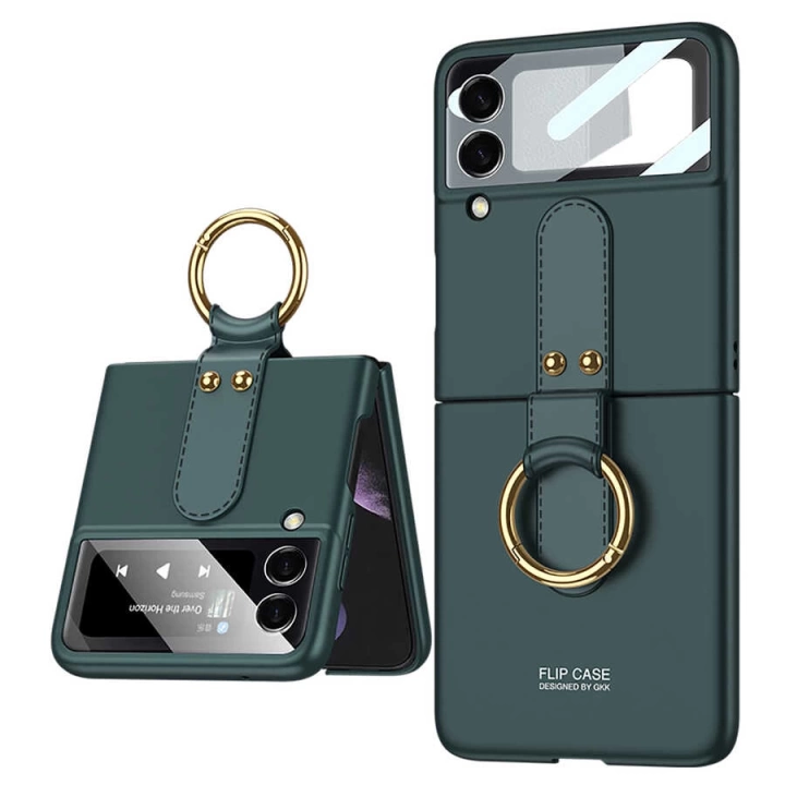 Galaxy Z Flip 3 Kılıf Redclick Flip Ring Kıpta Kapak