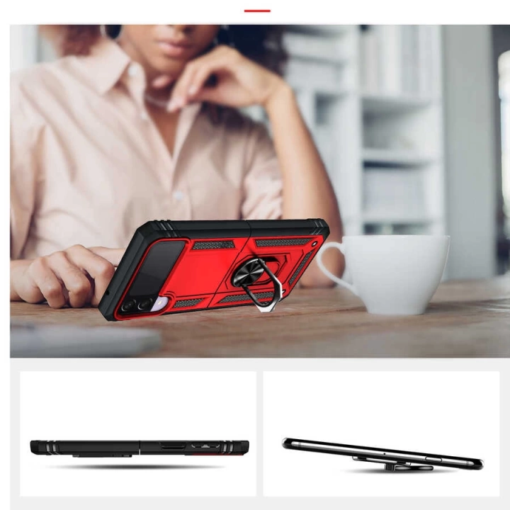 Galaxy Z Flip 3 Kılıf Redclick Vega Kapak