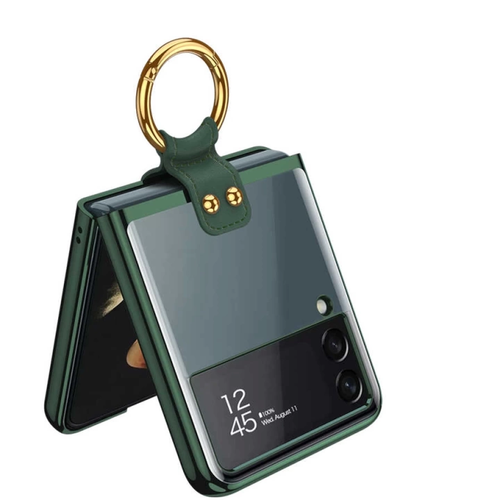 Galaxy Z Flip 3 Kılıf Redclick Yüzüklü Kıpta Kapak