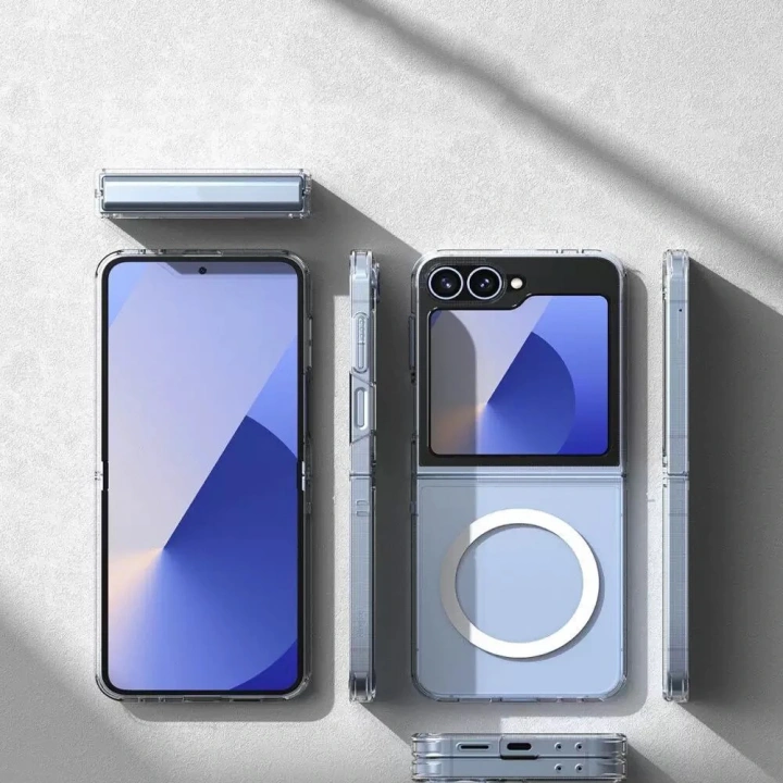 Galaxy Z Flip 6 Kılıf Kamera Korumalı M-safe Sert PC Redclick Porto Kapak