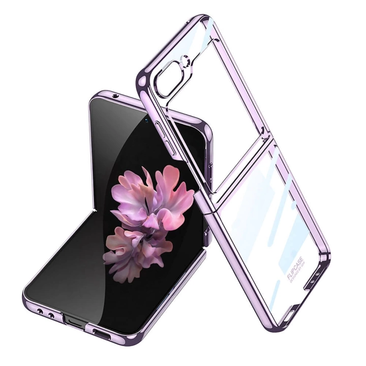 Galaxy Z Flip 6 Kılıf Redclick Full Camlı Kıpta Kapak
