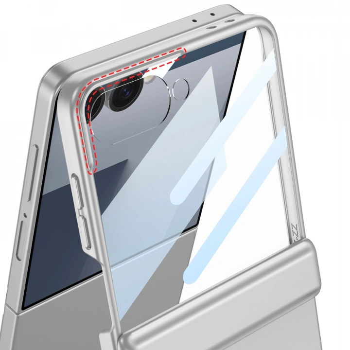 Galaxy Z Flip 7 Kılıf Redclick Kıpta Standlı Kapak