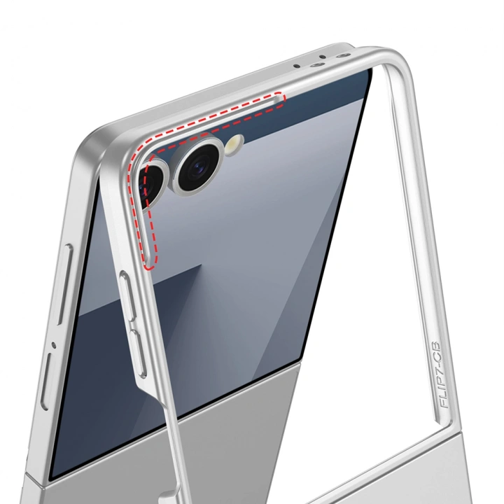 Galaxy Z Flip 7 Kılıf Redclick Sert Kıpta Kapak