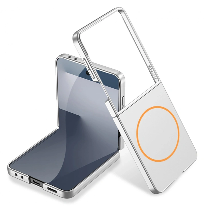 Galaxy Z Flip 7 Kılıf Wireless Şarj Özellikli Redclick Kıpta M-safe Kapak