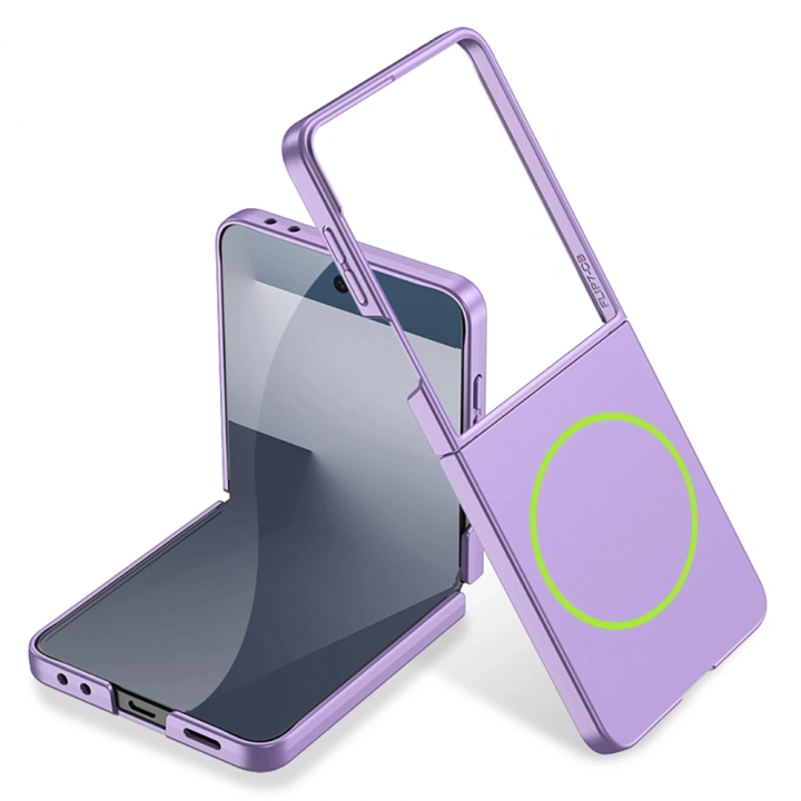 Galaxy Z Flip 7 Kılıf Wireless Şarj Özellikli Redclick Kıpta M-safe Kapak