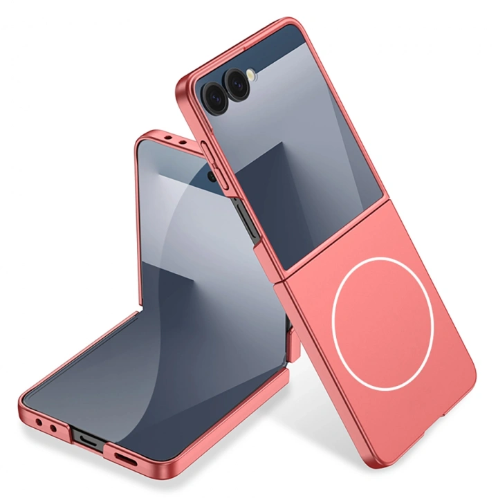 Galaxy Z Flip 7 Kılıf Wireless Şarj Özellikli Redclick Kıpta M-safe Kapak