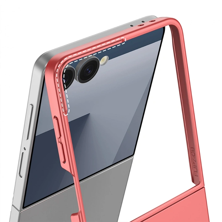 Galaxy Z Flip 7 Kılıf Wireless Şarj Özellikli Redclick Kıpta M-safe Kapak