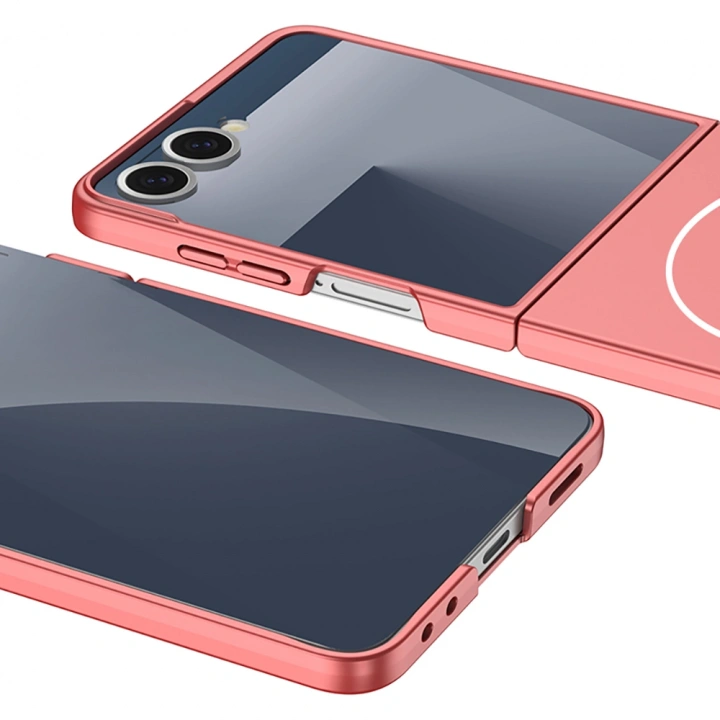 Galaxy Z Flip 7 Kılıf Wireless Şarj Özellikli Redclick Kıpta M-safe Kapak