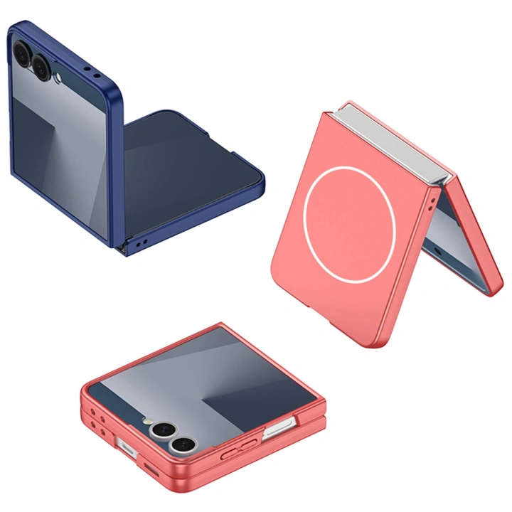 Galaxy Z Flip 7 Kılıf Wireless Şarj Özellikli Redclick Kıpta M-safe Kapak