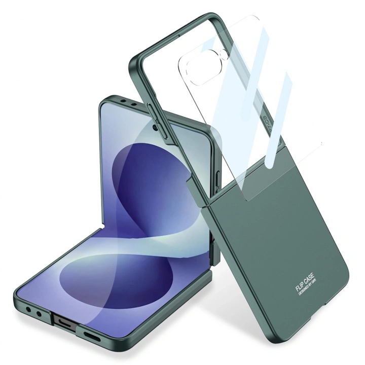 Galaxy Z Flip 8 Kılıf Redclick Sert Kıpta Kapak