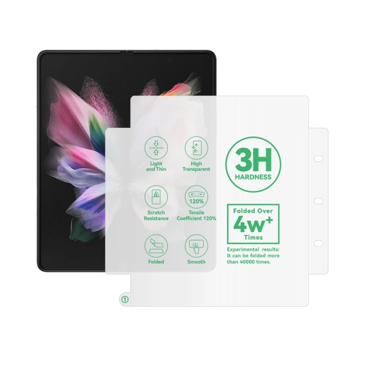 Galaxy Z Fold 2 Redclick Hizalama Aparatlı S-Fit Body Ekran Koruyucu