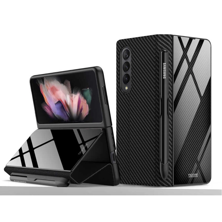 Galaxy Z Fold 3 Kılıf Redclick Kalem Bölmeli Droga Kılıf