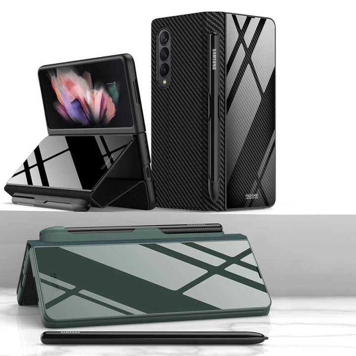 Galaxy Z Fold 3 Kılıf Redclick Kalem Bölmeli Droga Kılıf