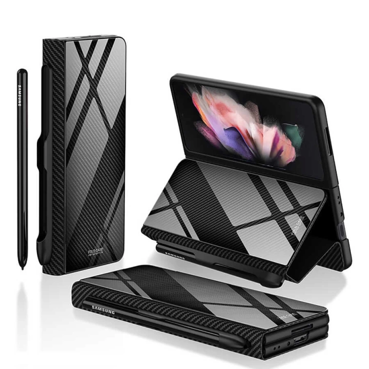 Galaxy Z Fold 3 Kılıf Redclick Kalem Bölmeli Droga Kılıf