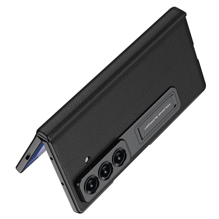 ​Galaxy Z Fold 7 Kılıf Deri Standlı Redclick Kıpta Premium Kılıf