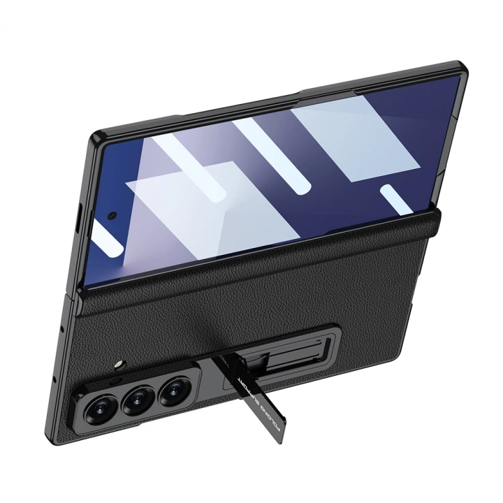 ​Galaxy Z Fold 7 Kılıf Deri Standlı Redclick Kıpta Premium Kılıf