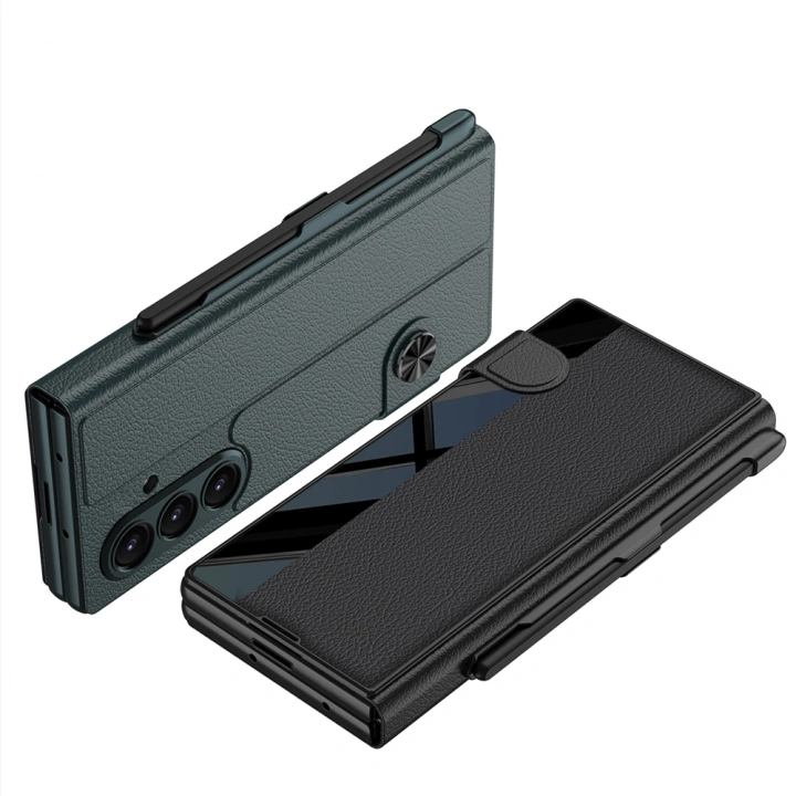 Galaxy Z Fold 7 Kılıf Kamera Korumalı Redclick Kıpta Aynalı Kalem Bölmeli Fest Kapak