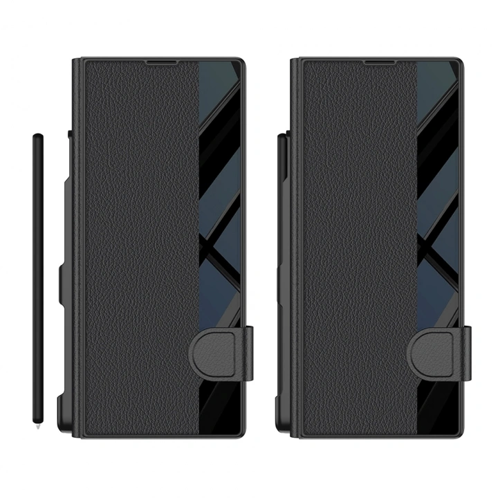 Galaxy Z Fold 7 Kılıf Kamera Korumalı Redclick Kıpta Aynalı Kalem Bölmeli Fest Kapak