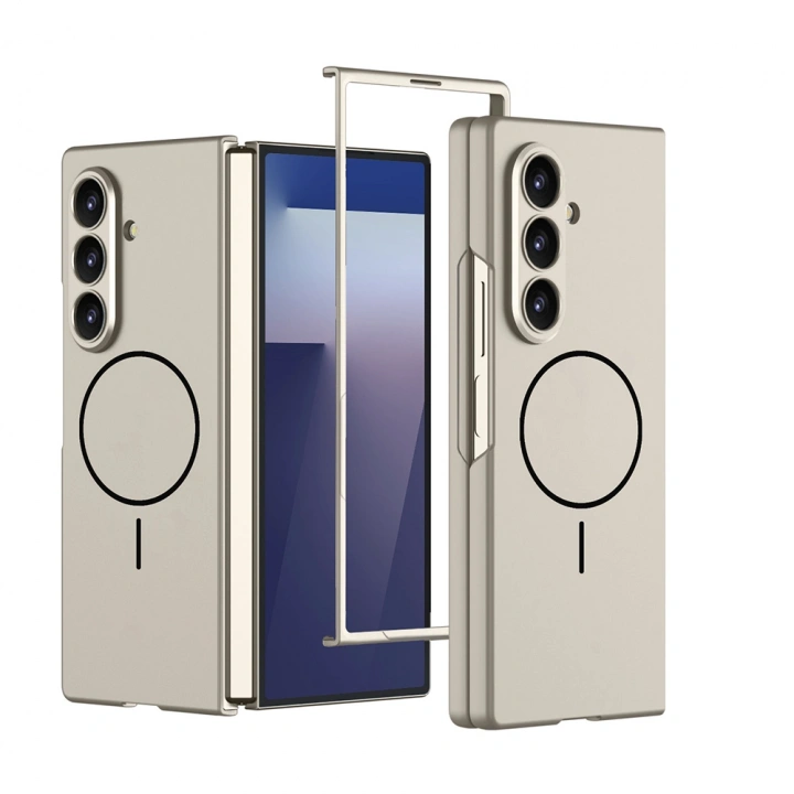 Galaxy Z Fold 7 Kılıf Wireless Şarj Özellikli Redclick Kıpta M-safe Kapak