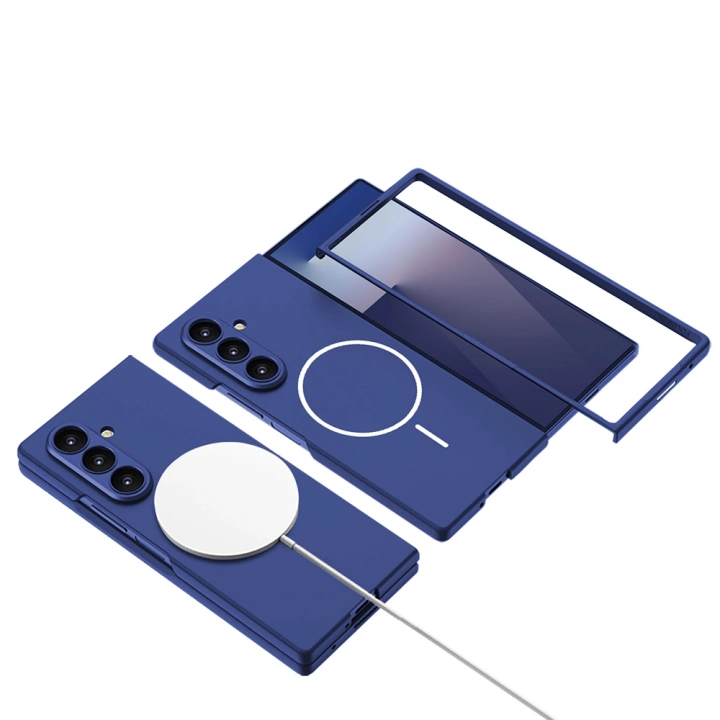 Galaxy Z Fold 7 Kılıf Wireless Şarj Özellikli Redclick Kıpta M-safe Kapak