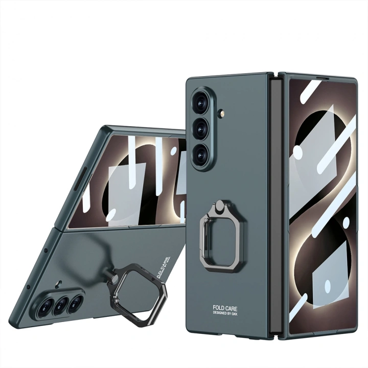 Galaxy Z Fold 8 Ultra Kılıf Redclick Kıpta Flip Ring Kamera Korumalı Kapak