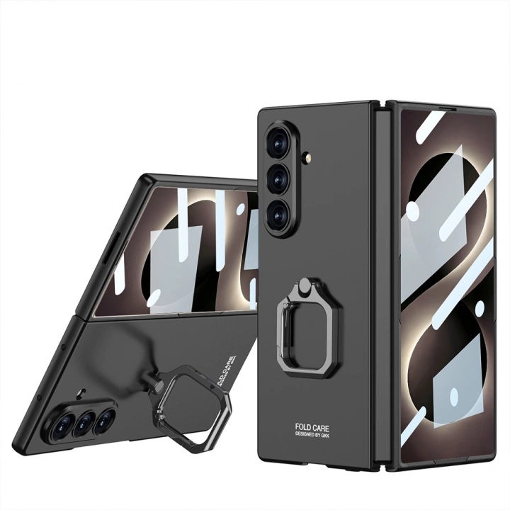 Galaxy Z Fold 8 Ultra Kılıf Redclick Kıpta Flip Ring Kamera Korumalı Kapak