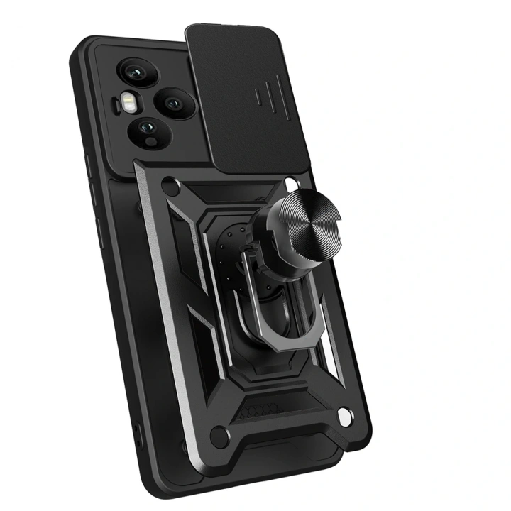 Honor 400 Pro Kılıf Magnetik Standlı Kamera Korumalı Redclick Sürgülü Vega Kapak