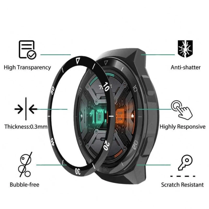 Huawei Gt 2e 46mm ​sport Pmma Pet Saat Ekran Koruyucu
