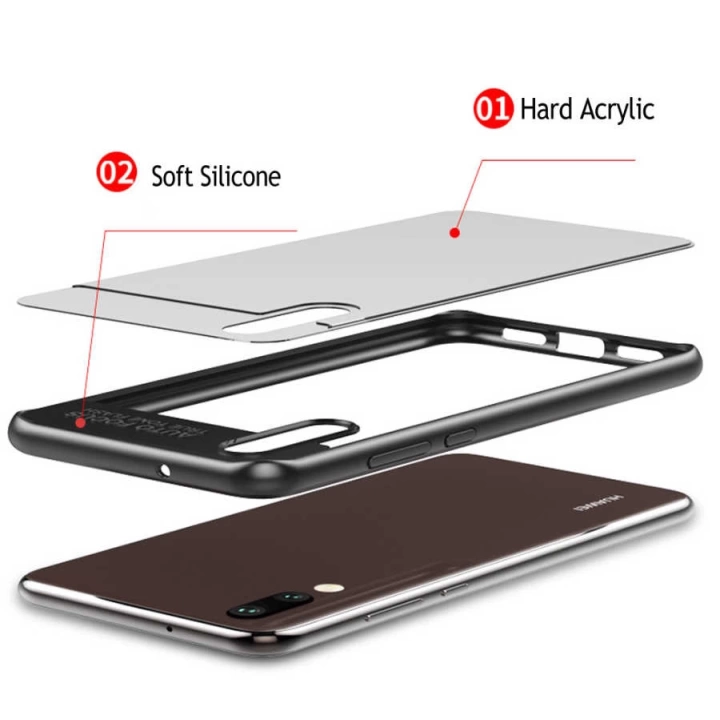 Huawei P20 Kılıf Redclick Buttom Kapak